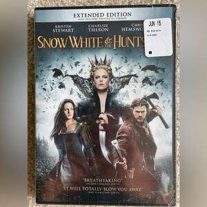 NEW SNOW WHITE & THE HUNTSMAN DVD Movie EXTENDED EDITION Charlize Theron